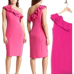 NWT Rosette one shoulder dress